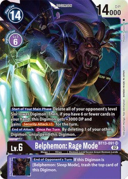 Belphemon : Rage Mode BT13-091 [ Inglese / Giapponese ]