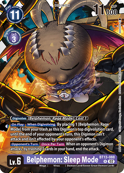 Belphemon: Sleep Mode BT13-088 [ Inglese / Giapponese ]