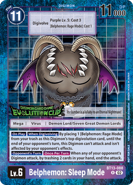 Belphemon: Sleep Mode BT13-088 [ Inglese / Giapponese ]
