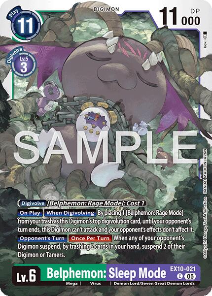 Belphemon : Sleep Mode EX10-021 [ Inglese / Giapponese ]