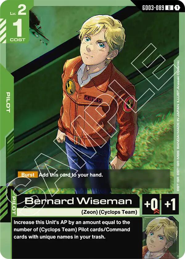 Bernard Wiseman GD03-089 [ Inglese / Giapponese ]