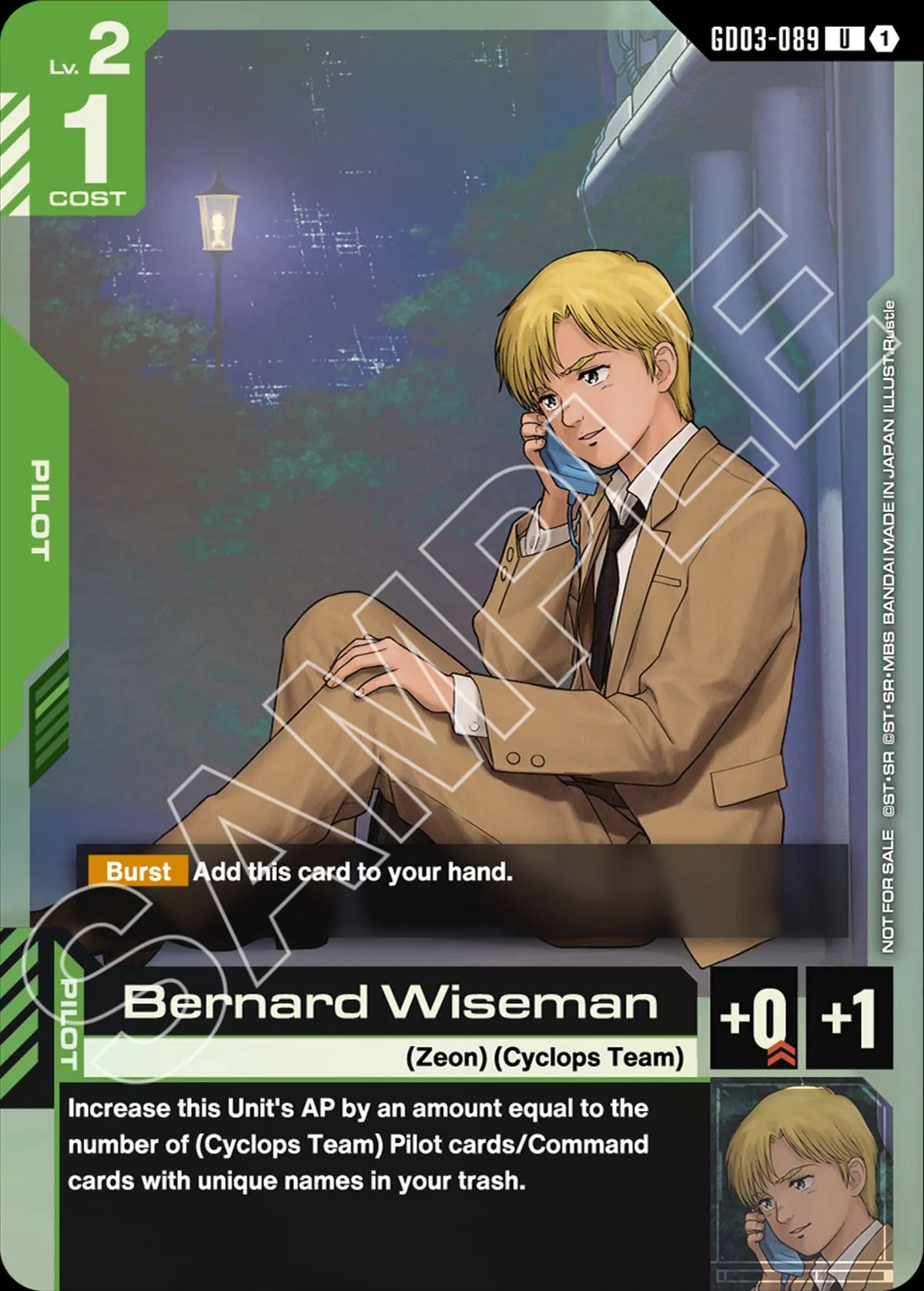 Bernard Wiseman GD03-089 [ Inglese / Giapponese ]