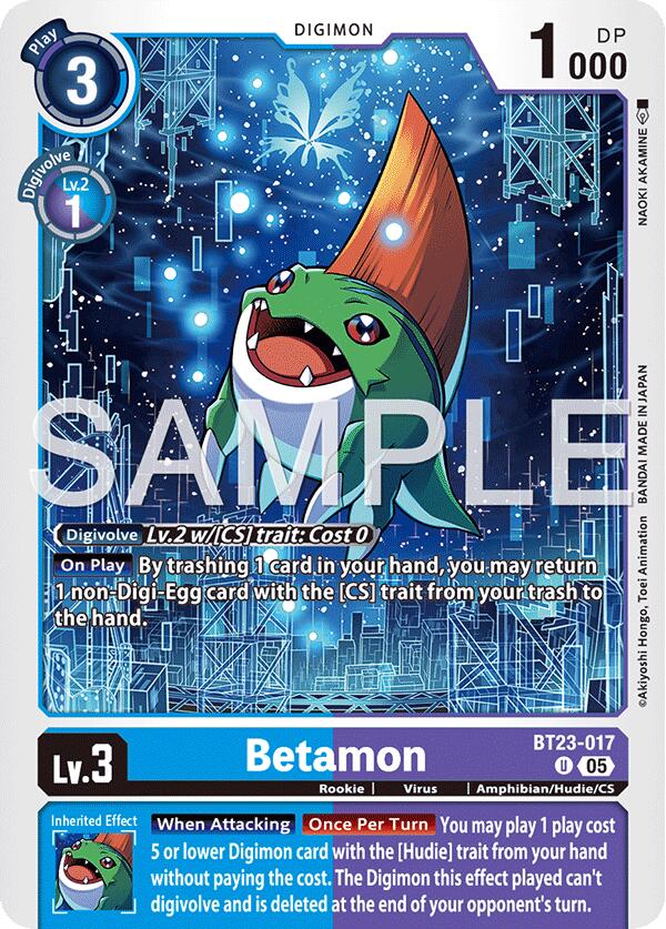 Betamon BT23-017 [ Inglese / Giapponese ]