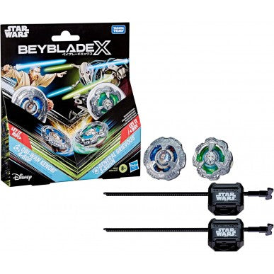 Beyblade X Starter Pack Star Wars Obi - Wan Kenobi 4 - 60P & General Grievous 3 - 80HN ITA