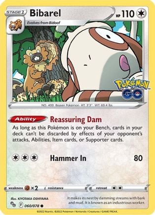 Bibarel - Pokémon GO 060/078 [ Italiano / Inglese ]