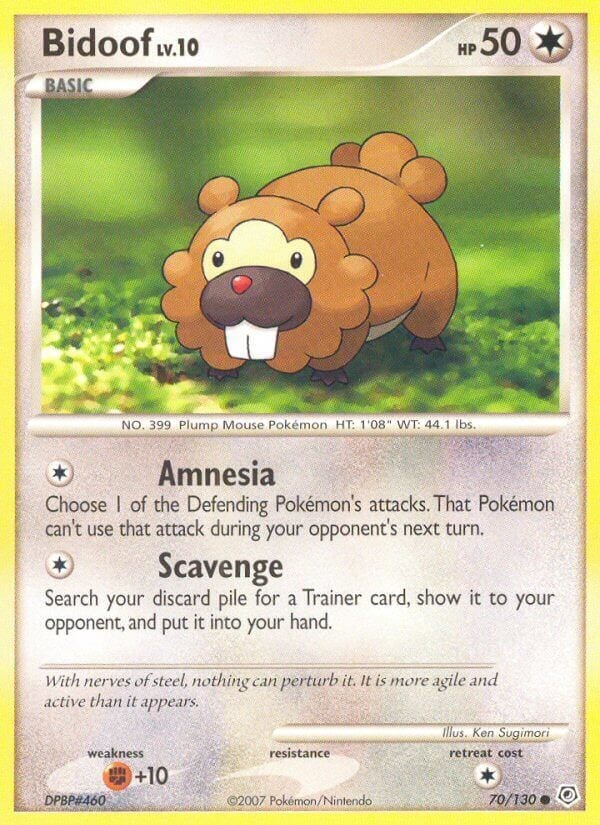 Bidoof Lv.10 - Diamante & Perla 70/130 [ Italiano / Inglese ]
