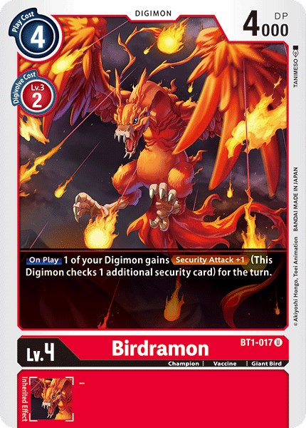 Birdramon BT1-017 [ Inglese / Giapponese ]