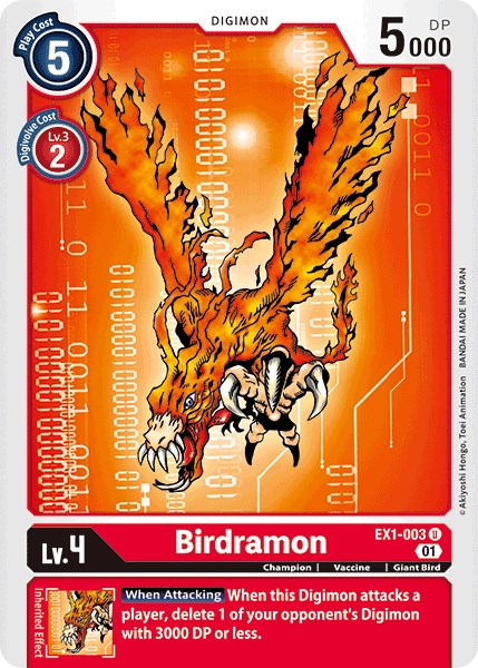 Birdramon EX1-003 [ Inglese / Giapponese ]