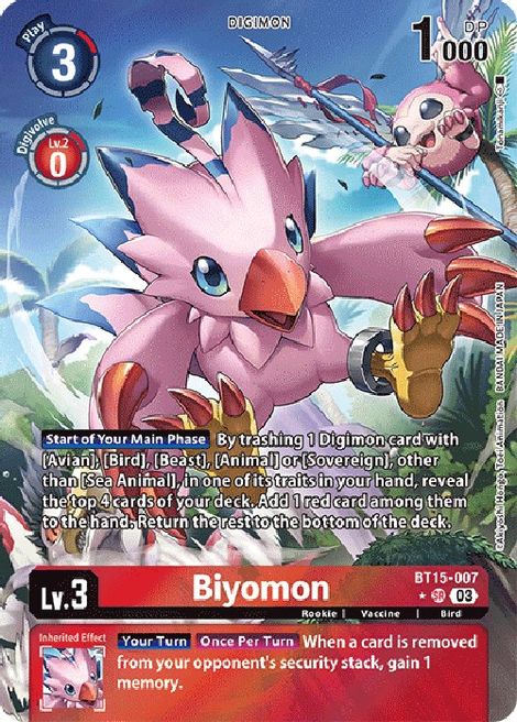 Biyomon BT15-007 [ Inglese / Giapponese ]