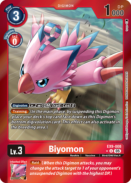 Biyomon EX9-008 [ Inglese / Giapponese ]