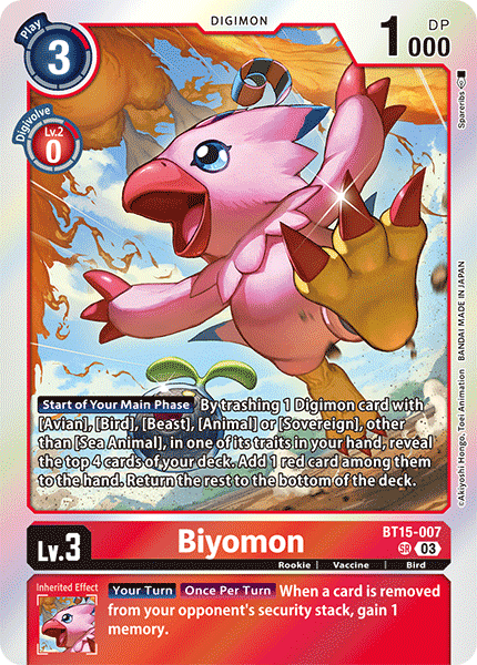 Biyomon BT15-007 [ Inglese / Giapponese ]