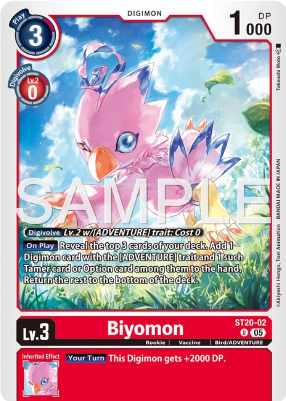 Biyomon ST20-02 [ Inglese / Giapponese ]