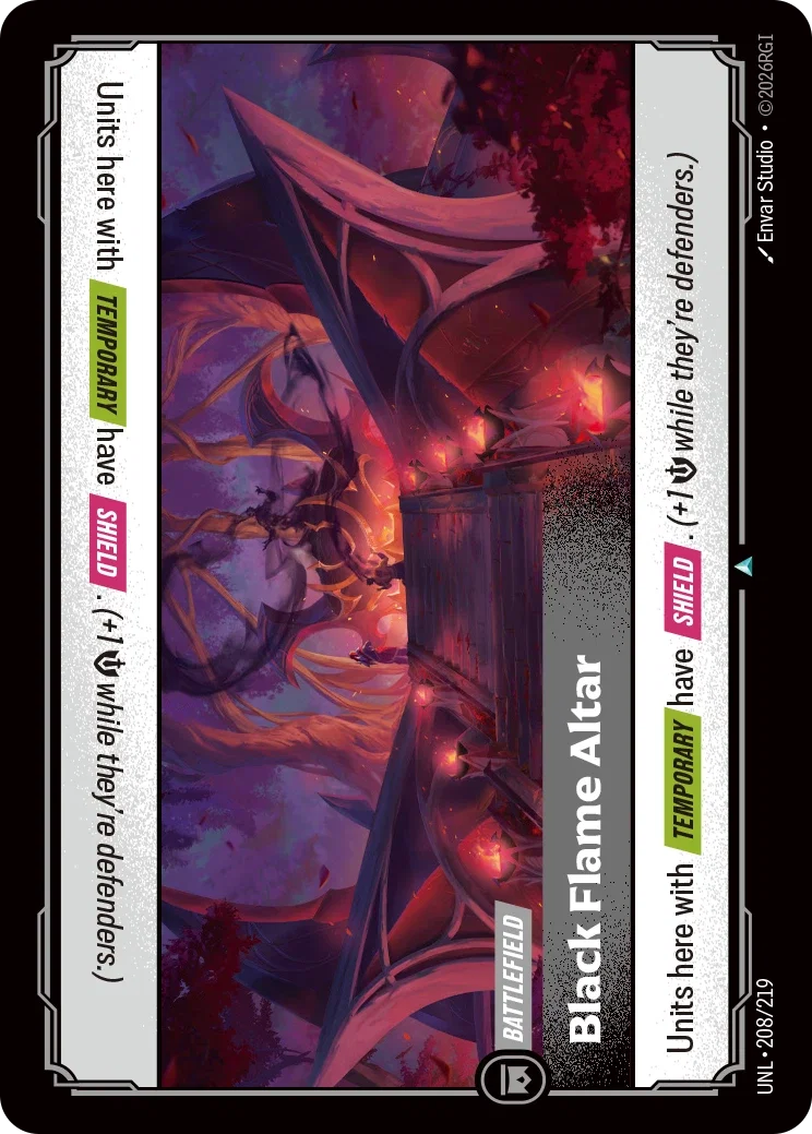 Black Flame Altar (Uncommon) [ Inglese / Cinese Semplificato ]