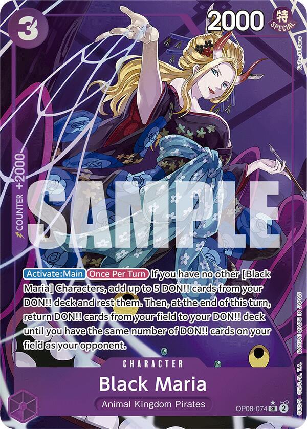 Black Maria OP08-074 [ Inglese / Giapponese / Francese / Cinese Semplificato ]