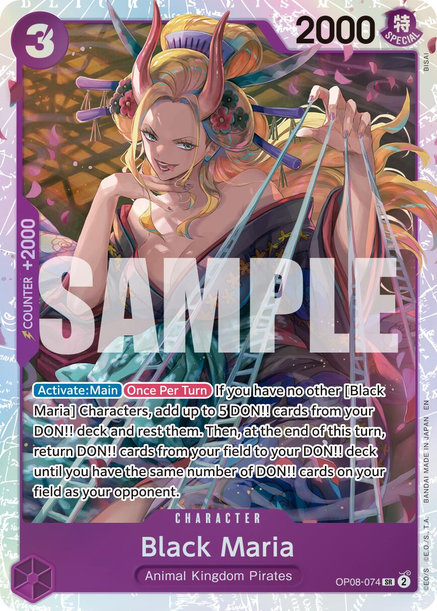 Black Maria OP08-074 [ Inglese / Giapponese / Francese / Cinese Semplificato ]