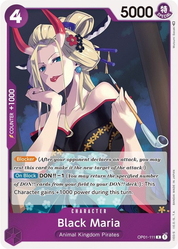 Black Maria OP01-111 [ Inglese / Giapponese / Francese / Cinese Semplificato ]