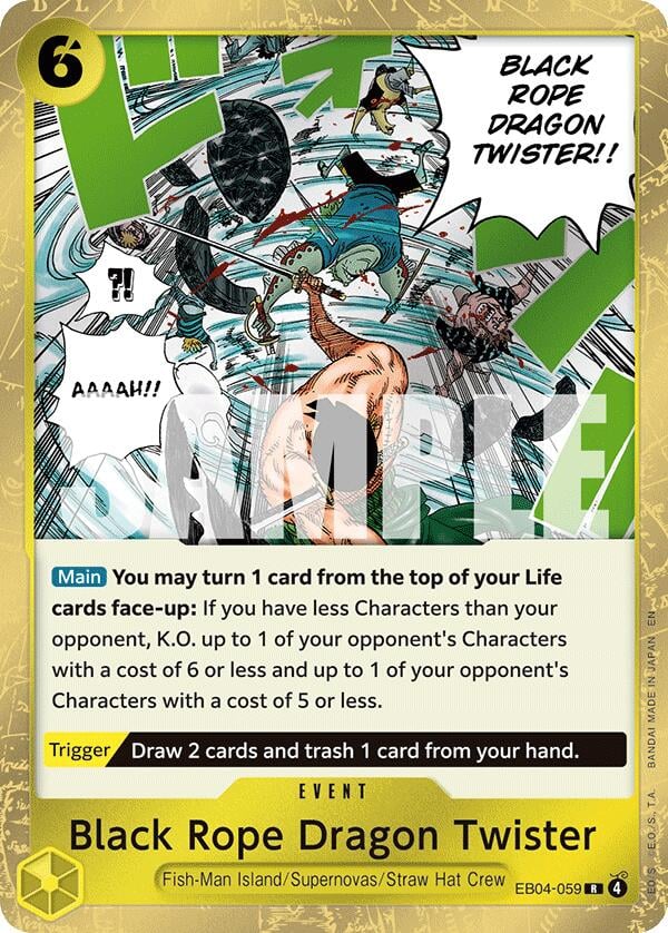 Black Rope Dragon Twister EB04-059 [ Inglese / Giapponese / Francese / Cinese Semplificato ]