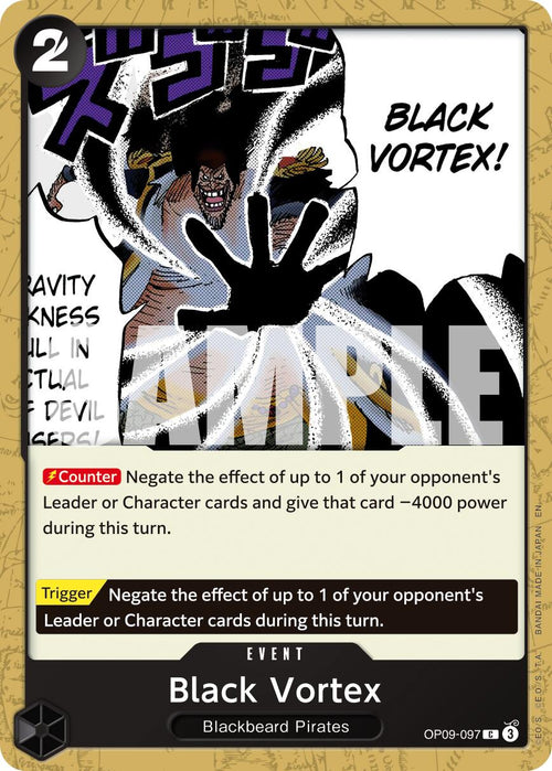 Black Vortex OP09-097 [ Inglese / Giapponese / Francese / Cinese Semplificato ]