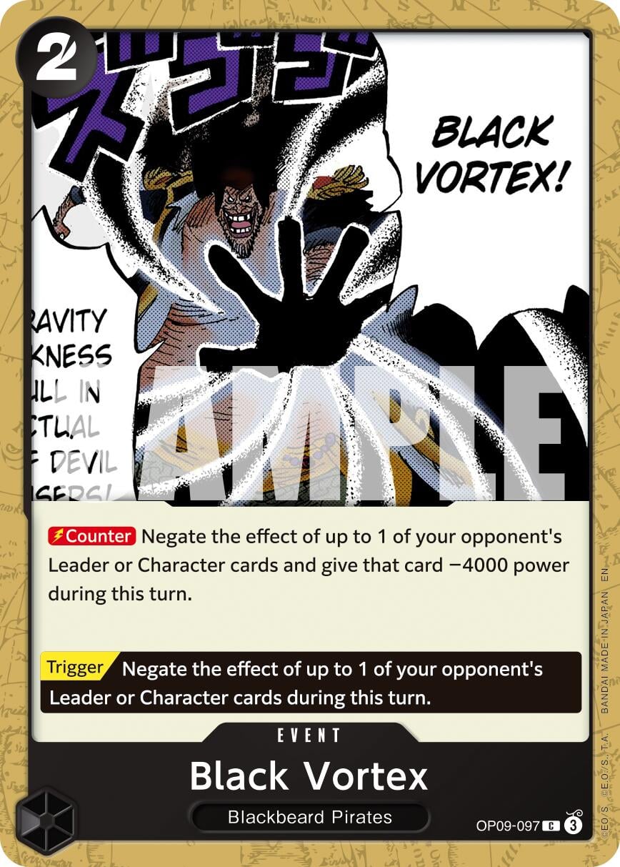 Black Vortex OP09-097 [ Inglese / Giapponese / Francese / Cinese Semplificato ]