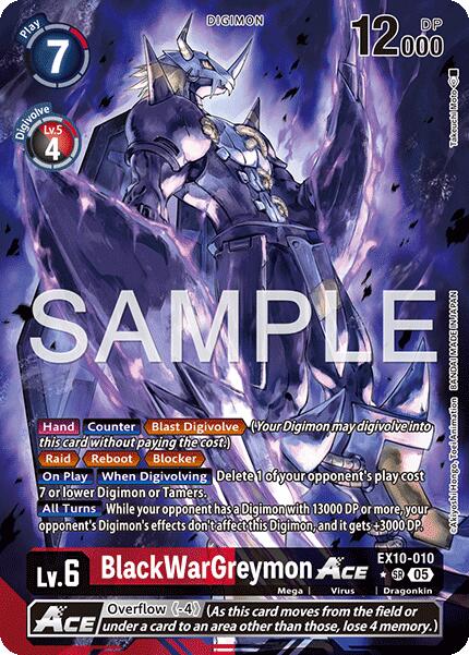 BlackWarGreymon ACE EX10-010 [ Inglese / Giapponese ]