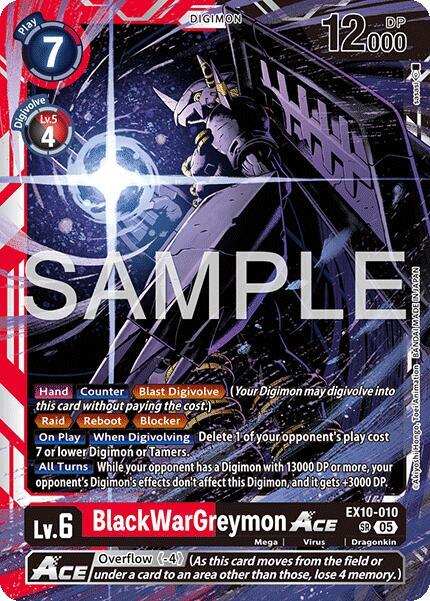 BlackWarGreymon ACE EX10-010 [ Inglese / Giapponese ]