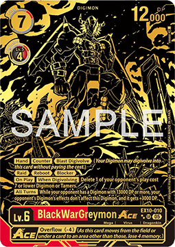 BlackWarGreymon ACE EX10-010 [ Inglese / Giapponese ]