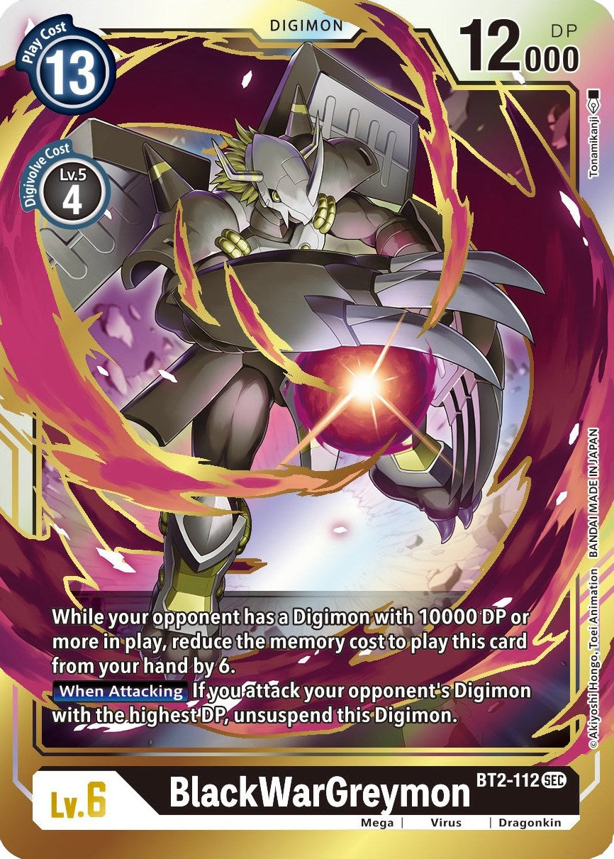 BlackWarGreymon BT2-112 [ Inglese / Giapponese ]