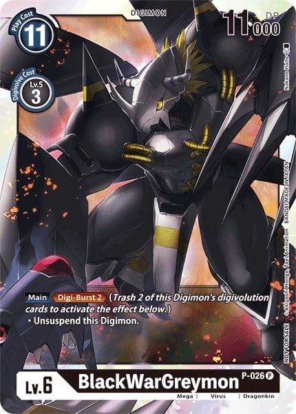 BlackWarGreymon P-026 [ Inglese / Giapponese ]