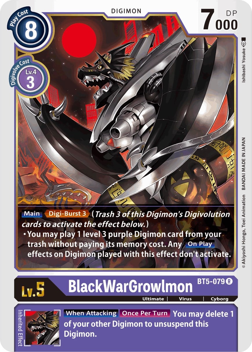 BlackWarGrowlmon BT5-079 [ Inglese / Giapponese ]