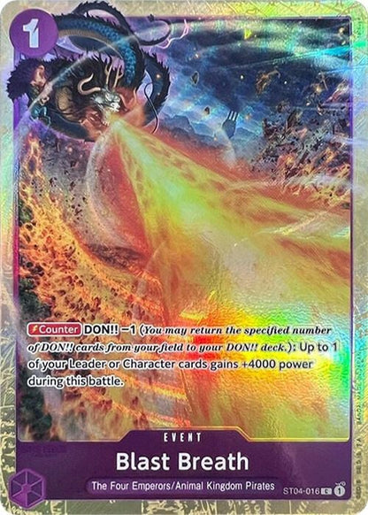 Blast Breath ST04-016 [ Inglese / Giapponese / Francese / Cinese Semplificato ]