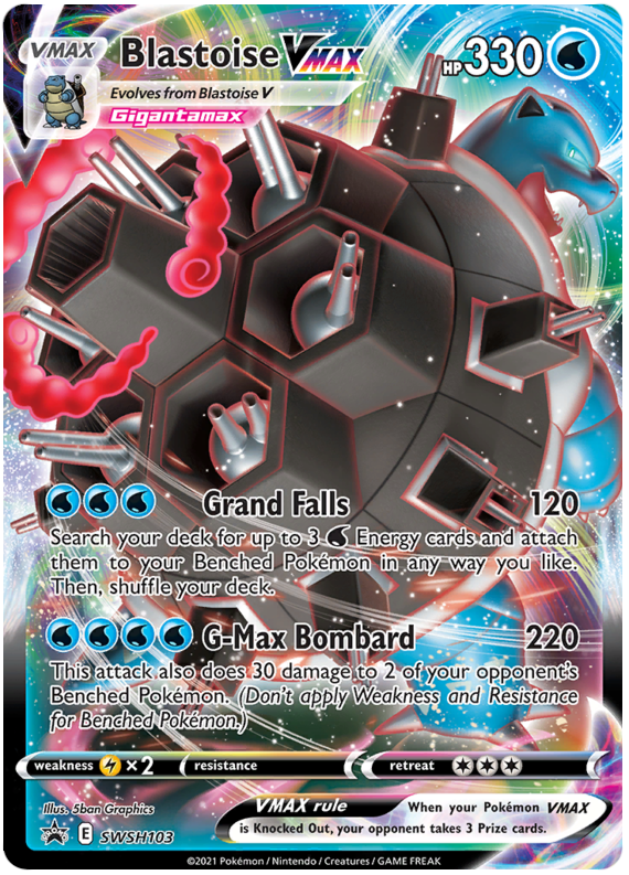 Blastoise VMAX - SPSC Promo 103 [ Italiano / Inglese ]