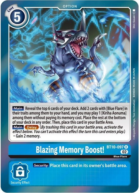Blazing Memory Boost! BT10-097 [ Inglese ]