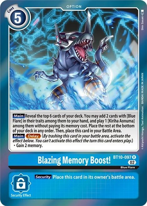 Blazing Memory Boost! BT10-097 [ Inglese / Giapponese ]