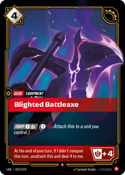 Blighted Battleaxe (RARE) [ Inglese / Cinese Semplificato ]