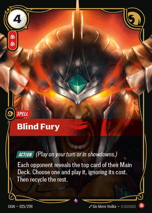 Blind Fury (RARE) [ Inglese / Cinese Semplificato ]