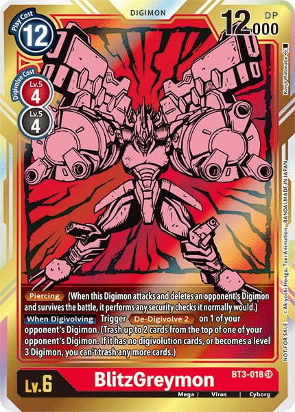 BlitzGreymon BT3-018 [ Inglese / Giapponese ]
