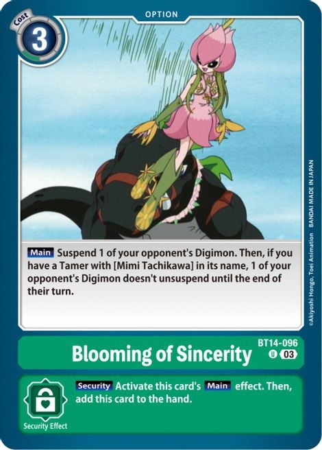 Blooming of Sincerity BT14-096 [ Inglese / Giapponese ]