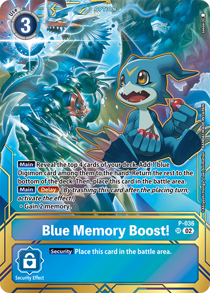 Blue Memory Boost! P-036 [ Inglese / Giapponese ]