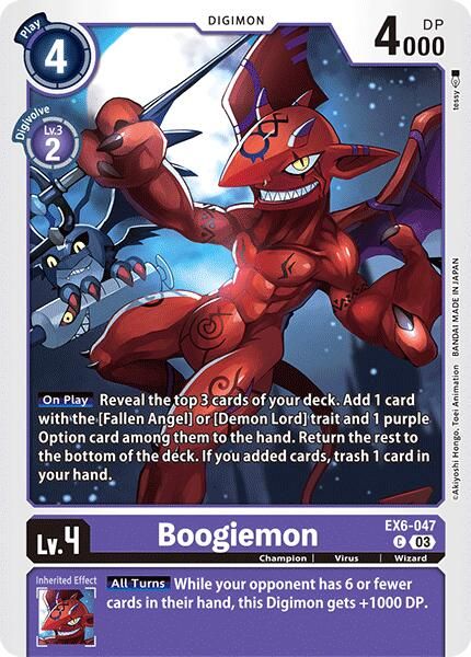 Boogiemon EX6-047 [ Inglese / Giapponese ]