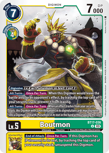 Boutmon BT17-036 [ Inglese / Giapponese ]