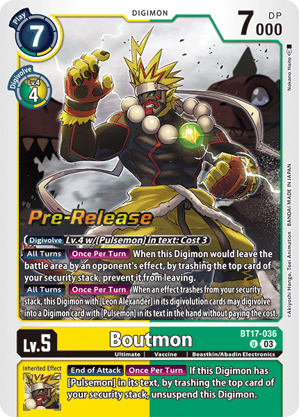 Boutmon BT17-036 [ Inglese / Giapponese ]