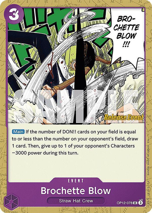 Brochette Blow OP12-078 [ Inglese / Giapponese / Francese / Cinese Semplificato ]