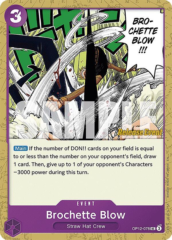 Brochette Blow OP12-078 [ Inglese / Giapponese / Francese / Cinese Semplificato ]
