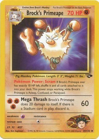 Brock's Primeape - Gym Challenge 35/132 [ Inglese ]