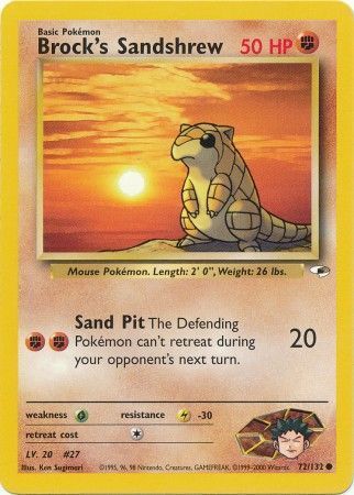 Brock's Sandshrew - Gym Heroes 72/132 [ Inglese ]