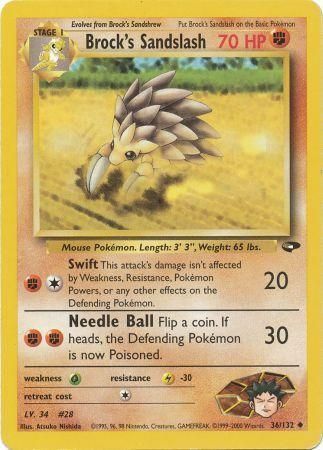 Brock's Sandslash - Gym Challenge 36/132 [ Inglese ]