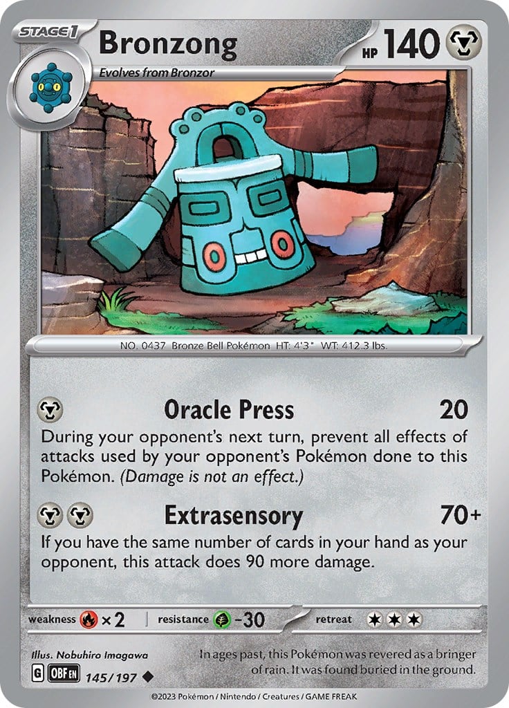 Bronzong - Ossidiana Infuocata 145/197 [ Italiano ]