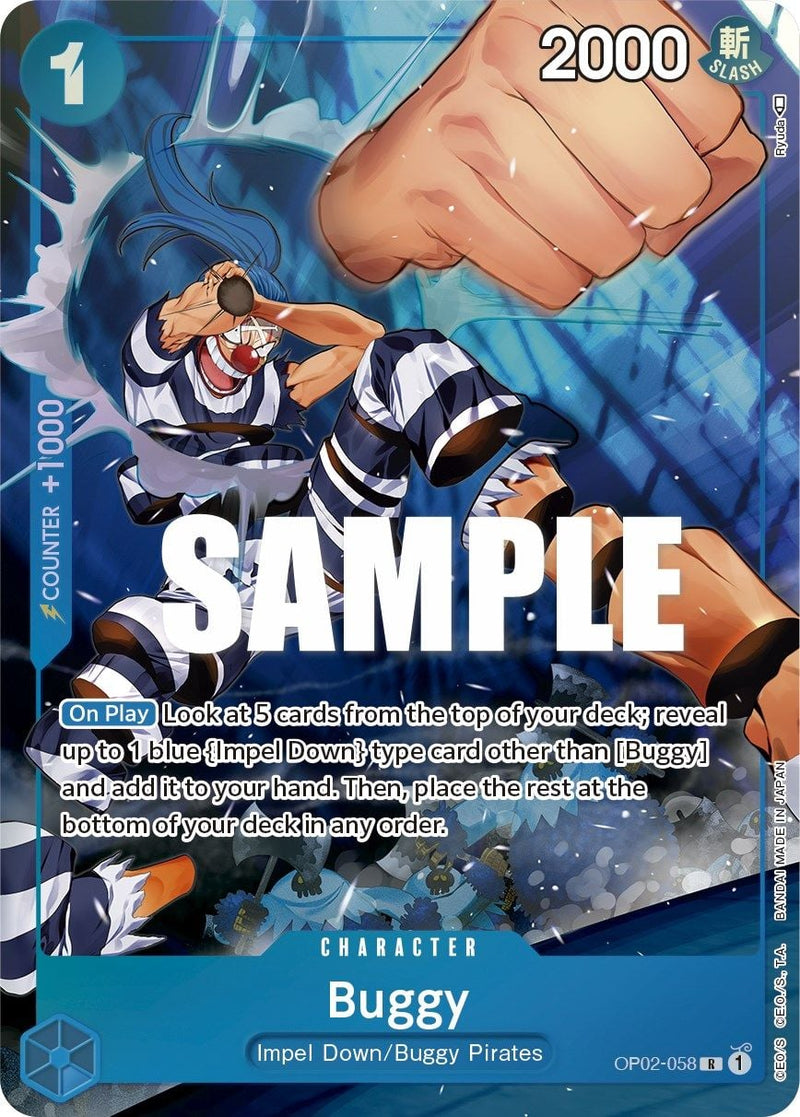 Buggy OP02-058 [ Inglese / Giapponese / Francese / Cinese Semplificato ]