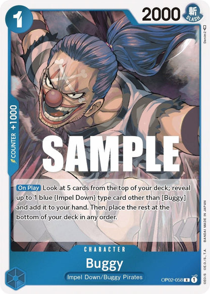 Buggy OP02-058 [ Inglese / Giapponese / Francese / Cinese Semplificato ]