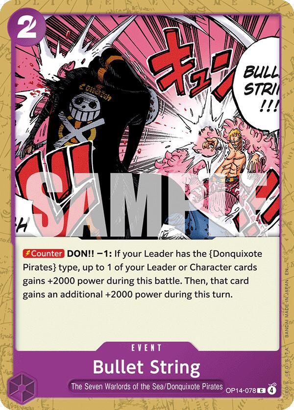 Bullet String OP14-078 [ Inglese / Giapponese / Francese / Cinese Semplificato ]